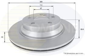 COMLI ADC1626V - COATED BRAKE DISC