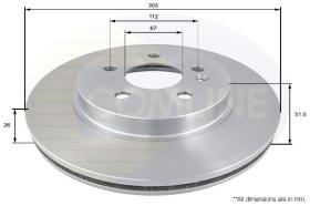 COMLI ADC1630V - COATED BRAKE DISC