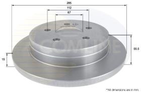 COMLI ADC1631 - COATED BRAKE DISC