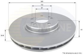 COMLI ADC1633V - COATED BRAKE DISC