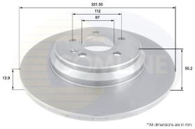 COMLI ADC1634 - COATED BRAKE DISC