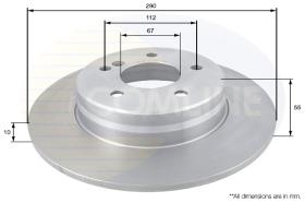 COMLI ADC1635 - COATED BRAKE DISC