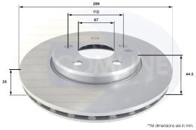 COMLI ADC1641V - COATED BRAKE DISC