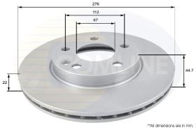 COMLI ADC1642V - COATED BRAKE DISC