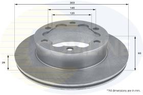 COMLI ADC1645V - COATED BRAKE DISC