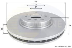 COMLI ADC1648V - COATED BRAKE DISC