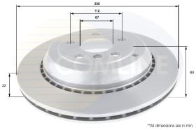 COMLI ADC1649V - COATED BRAKE DISC