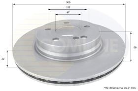 COMLI ADC1658V - COATED BRAKE DISC