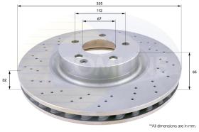 COMLI ADC1659V - COATED BRAKE DISC