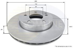 COMLI ADC1662V - COATED BRAKE DISC