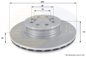 COMLI ADC1667V - COATED BRAKE DISC