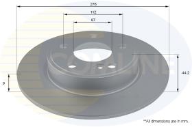 COMLI ADC1670 - COATED BRAKE DISC