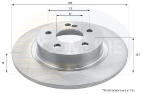 COMLI ADC1677 - COATED BRAKE DISC - SUPERSEDES ADC4036