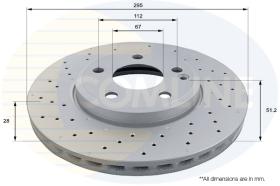 COMLI ADC1679V - COATED BRAKE DISC