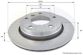 COMLI ADC1704V - COATED BRAKE DISC