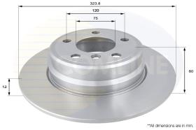 COMLI ADC1708 - COATED BRAKE DISC - SUPERSEDES ADC1708V