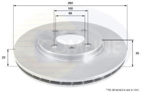 COMLI ADC1709V - BRAKE DISC