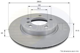 COMLI ADC1712V - COATED BRAKE DISC