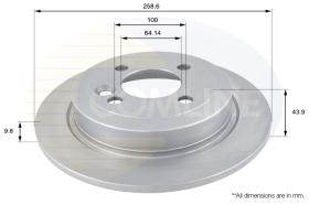 COMLI ADC1714 - COATED BRAKE DISC