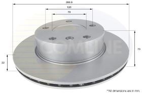 COMLI ADC1716V - COATED BRAKE DISC