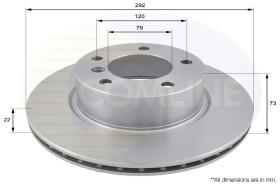 COMLI ADC1717V - COATED BRAKE DISC