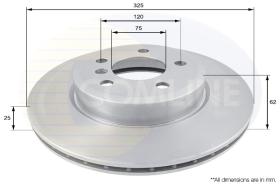 COMLI ADC1719V - COATED BRAKE DISC