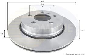 COMLI ADC1720V - COATED BRAKE DISC