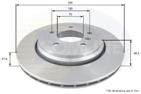 COMLI ADC1725V - COATED BRAKE DISC