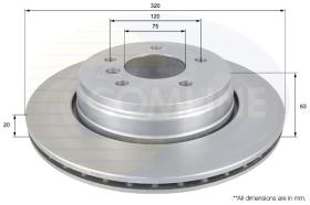 COMLI ADC1726V - COATED BRAKE DISC