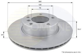 COMLI ADC1728V - COATED BRAKE DISC