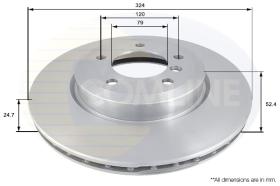 COMLI ADC1732V - COATED BRAKE DISC