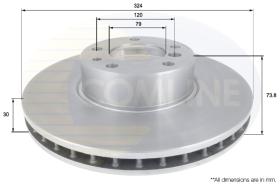 COMLI ADC1735V - COATED BRAKE DISC