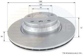 COMLI ADC1736V - COATED BRAKE DISC - SUPERSEDES ADC1739V