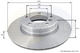 COMLI ADC1737V - COATED BRAKE DISC