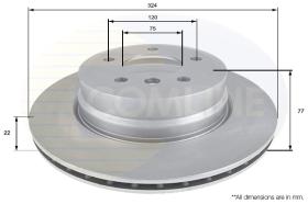 COMLI ADC1742V - COATED BRAKE DISC