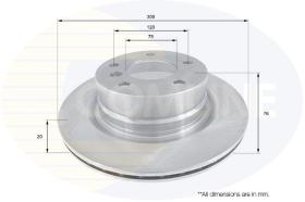 COMLI ADC1744V - COATED BRAKE DISC