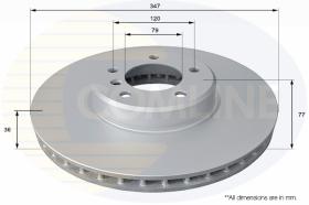 COMLI ADC1747V - COATED BRAKE DISC