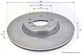 COMLI ADC1755V - COATED BRAKE DISC