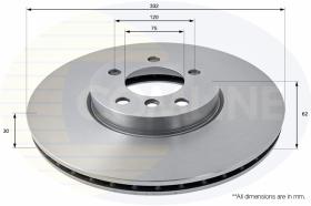 COMLI ADC1756V - COATED BRAKE DISC