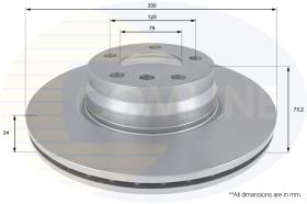 COMLI ADC1773V - COATED BRAKE DISC