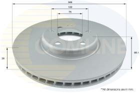 COMLI ADC1790VL - COATED BRAKE DISC