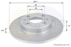 COMLI ADC1801 - COATED BRAKE DISC