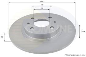 COMLI ADC1802 - COATED BRAKE DISC