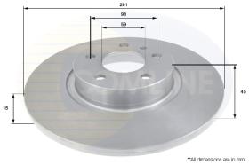 COMLI ADC1807 - BRAKE DISC