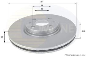 COMLI ADC1810V - COATED BRAKE DISC