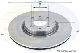 COMLI ADC1811V - COATED BRAKE DISC