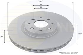 COMLI ADC1814V - COATED BRAKE DISC