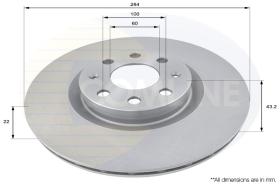 COMLI ADC1819V - COATED BRAKE DISC