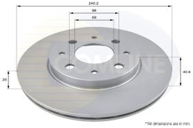 COMLI ADC1821V - COATED BRAKE DISC