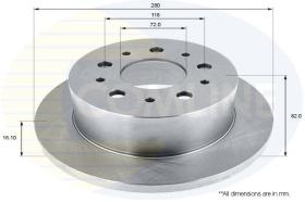 COMLI ADC1822 - COATED BRAKE DISC